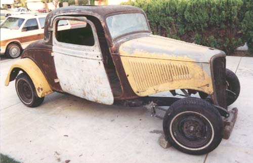 The first time the body was on the frame